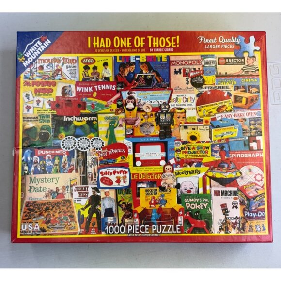 White Mountain Puzzles I Had One of Those Toys Jigsaw Puzzle 1000 Piece COMPLETE - Picture 1 of 8
